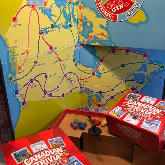 Canadian Trivia: Family Edition Board Game For Ages 9 And Up By Outset Media - Picture 4 of 13